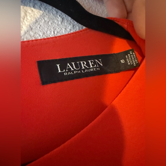 LAUREN RALP LAUREN BELTED JERSEY DRESS 10 - Picture 3 of 4